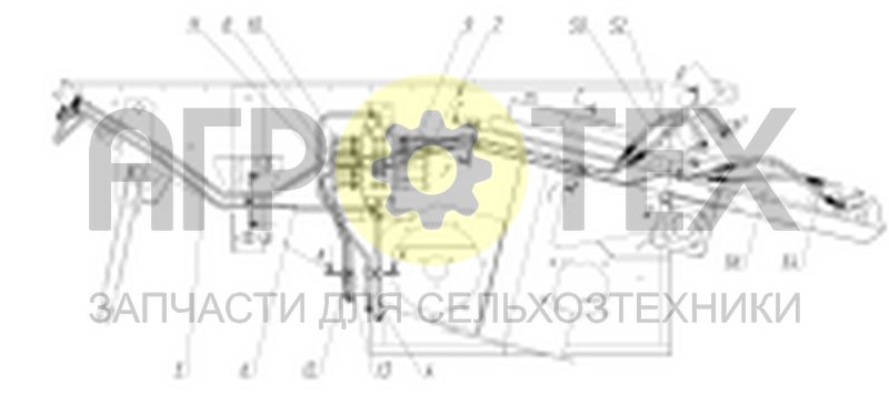 Чертеж Гидрооборудование бункера (142.09.75.000)